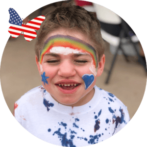 4th july - face painting 1